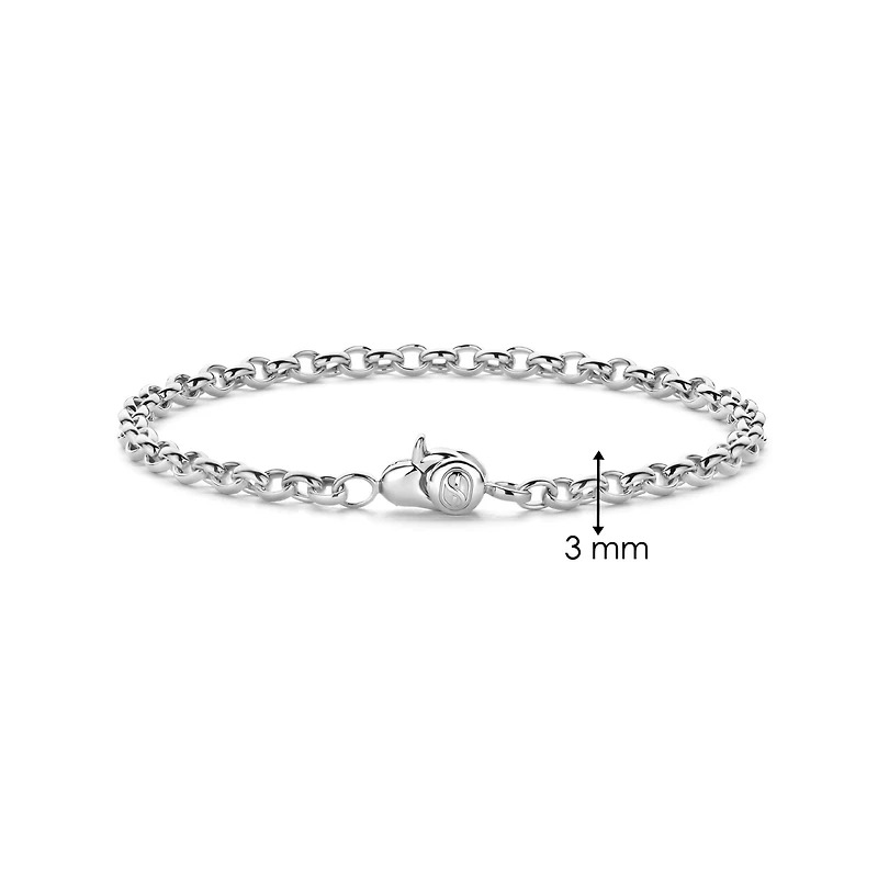 Rolo Silver 3MM Bracelet