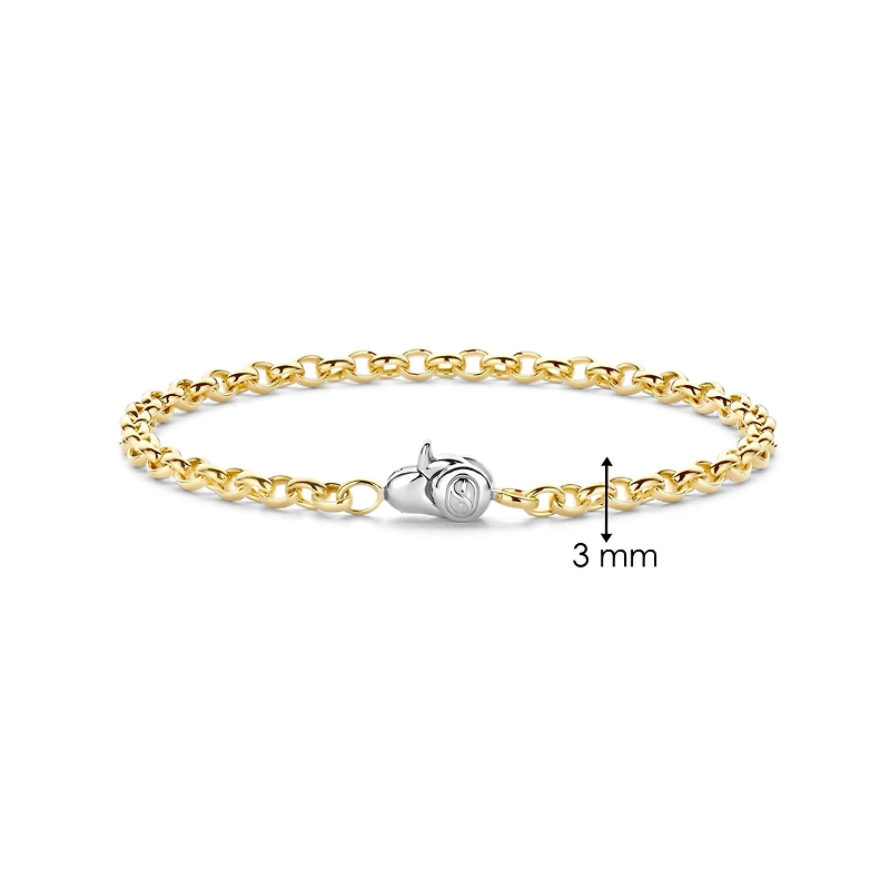 Rolo Golden 3MM Bracelet
