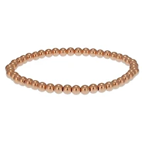 4MM Rose Gold Bead Bracelet