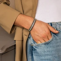 Sparkling Oxy Pattern Bangle Bracelet