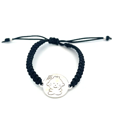 Macrame Baby Boy Diamond Bracelet