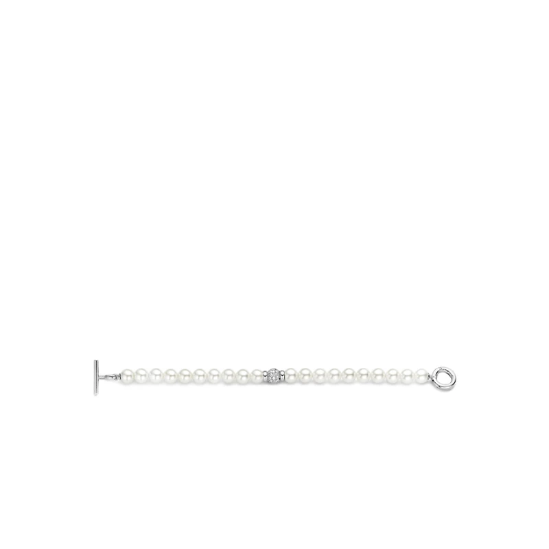 White Pearl Pave Bracelet