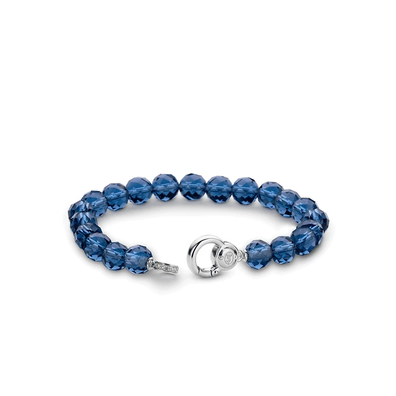 Deep Blue Bead Bracelet