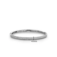 Pave Sparkle Clear Bangle Bracelet