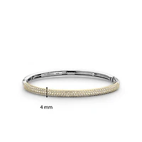 Pave Sparkle Golden Bangle Bracelet