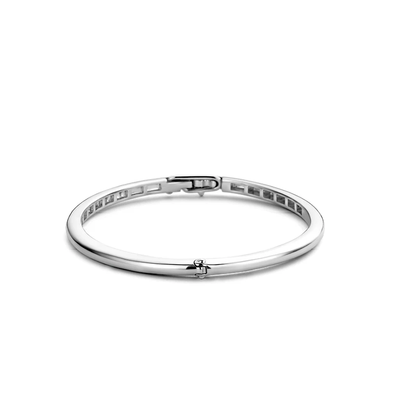 Smooth Bangle Silver Bracelet