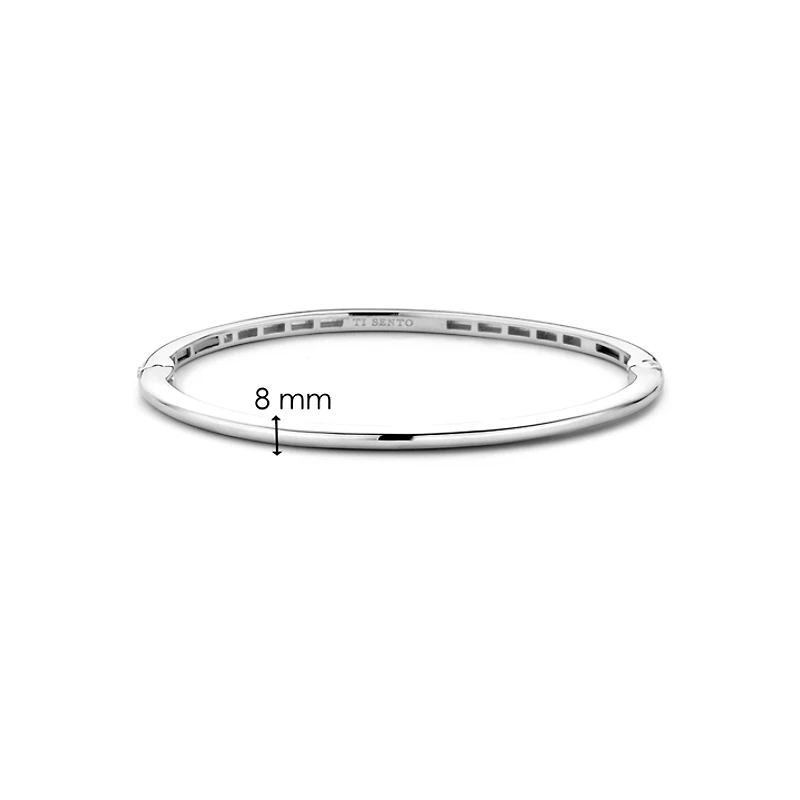 Smooth Bangle Silver Bracelet