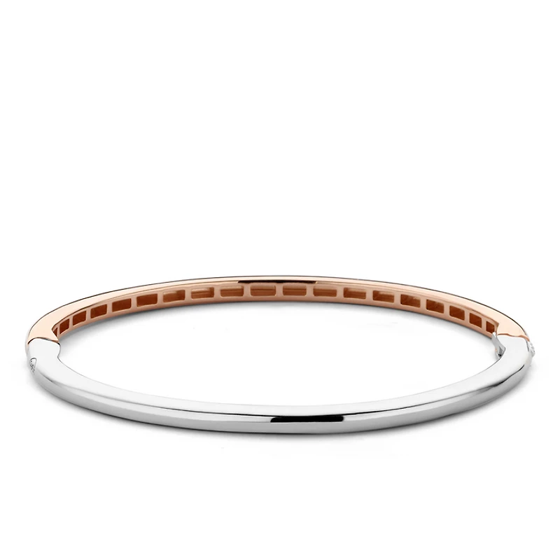 Smooth Bangle Rose Bracelet