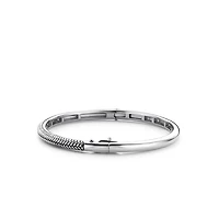 Thin Braided Bangle Bracelet