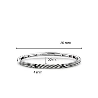 Thin Braided Bangle Bracelet