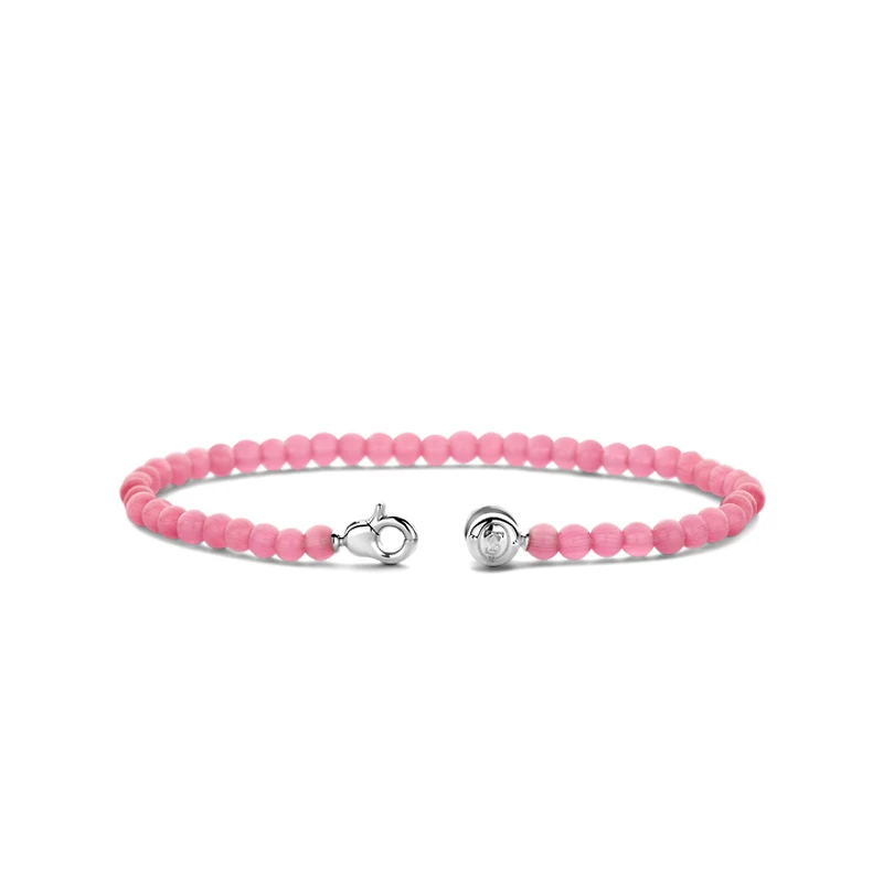 Radiant Pink Bead Bracelet