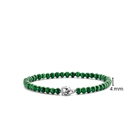 Radiant Green Malachite Bead Bracelet