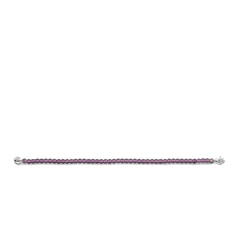 Radiant Violet Bead Bracelet