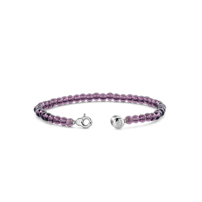 Radiant Violet Bead Bracelet