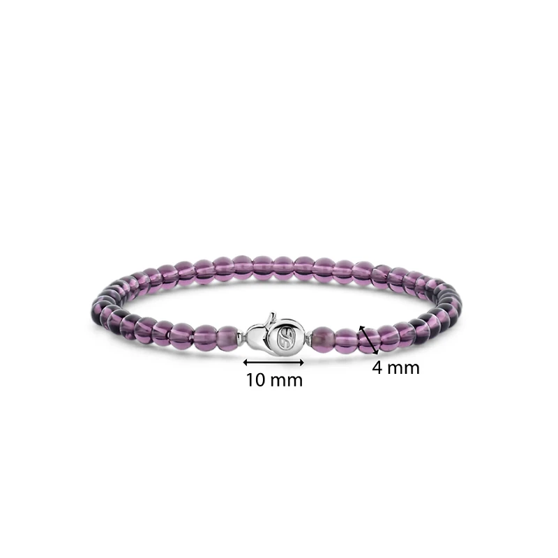Radiant Violet Bead Bracelet