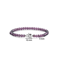Radiant Violet Bead Bracelet