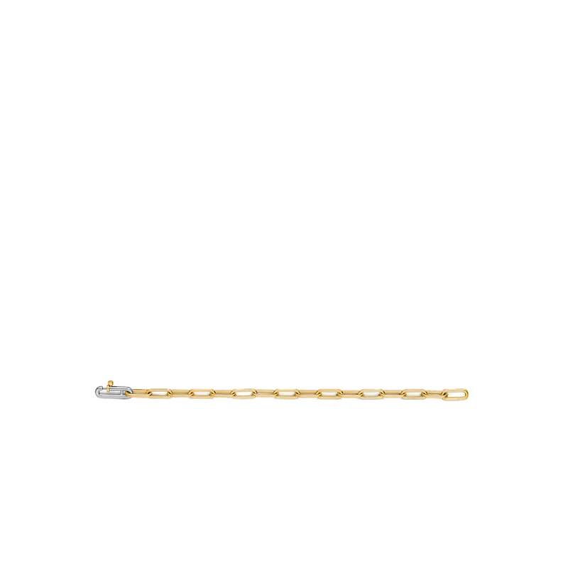 Paperclip Link Golden Bracelet