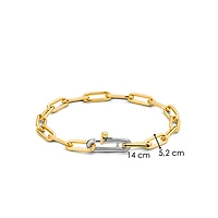 Paperclip Link Golden Bracelet