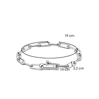 Paperclip Link Silver Bracelet
