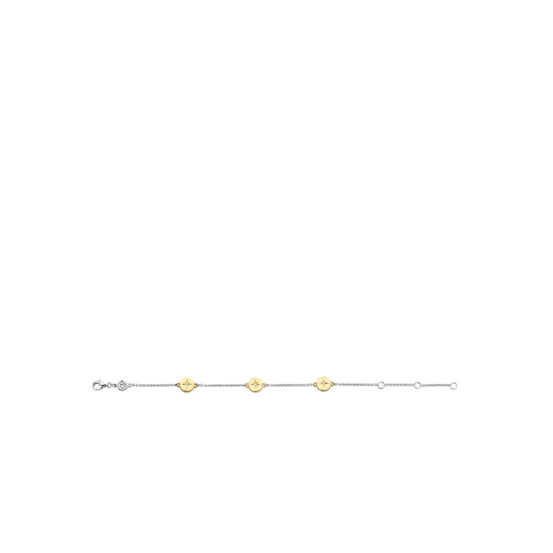 Stars Two Tone Bracelet