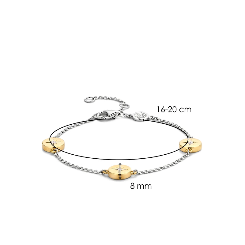 Stars Two Tone Bracelet