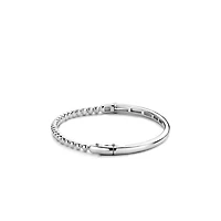 Endless Bubbles Silver Bangle Bracelet