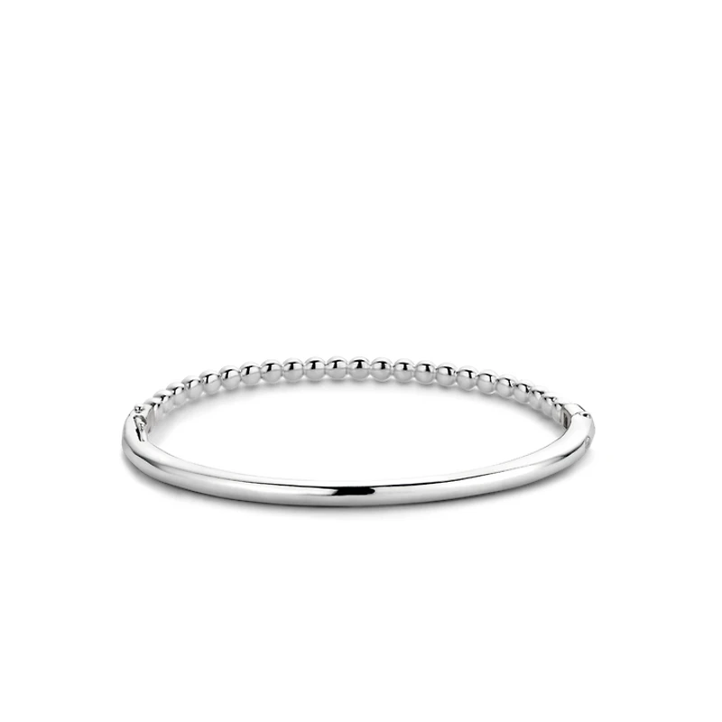 Endless Bubbles Silver Bangle Bracelet