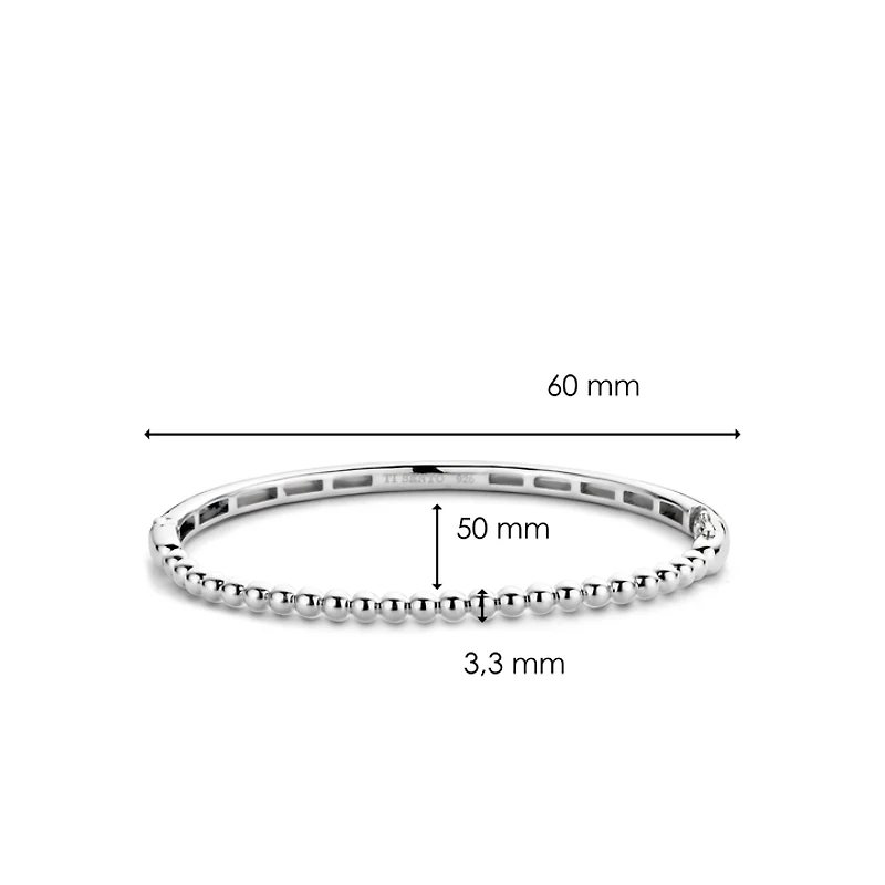 Endless Bubbles Silver Bangle Bracelet
