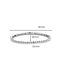 Endless Bubbles Silver Bangle Bracelet