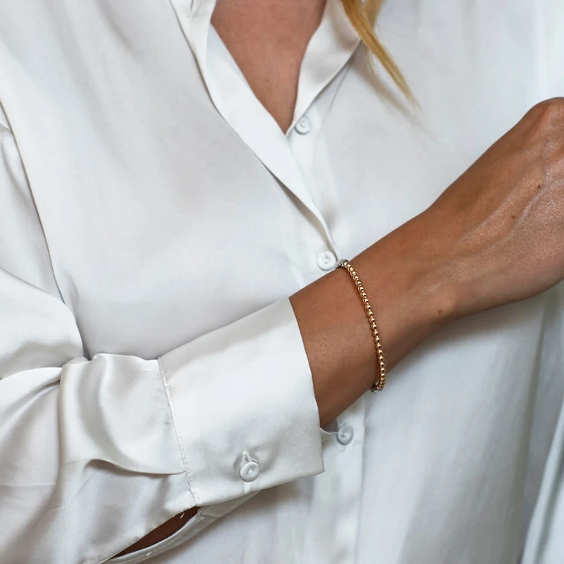 Endless Bubbles Rose Bangle Bracelet
