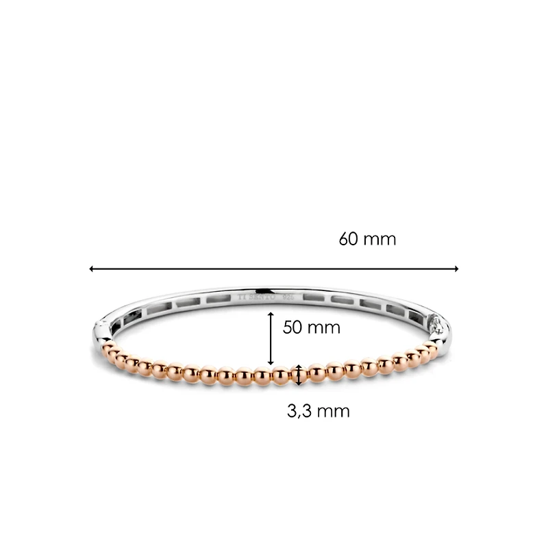 Endless Bubbles Rose Bangle Bracelet
