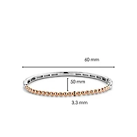 Endless Bubbles Rose Bangle Bracelet