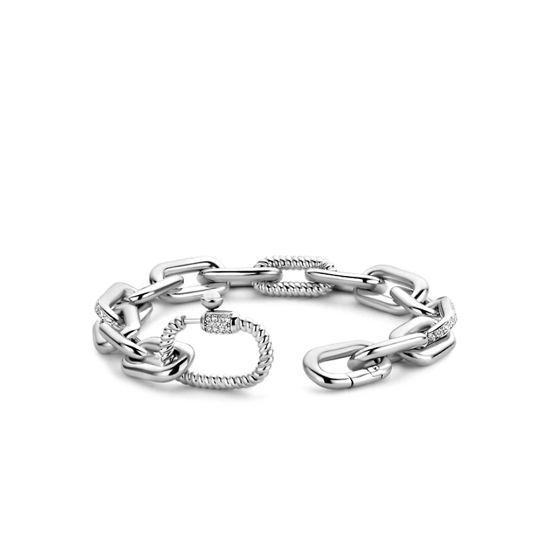Silver Chunky Links Bracelet