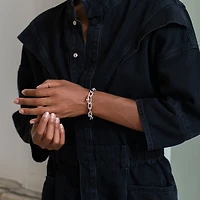 Silver Chunky Links Bracelet