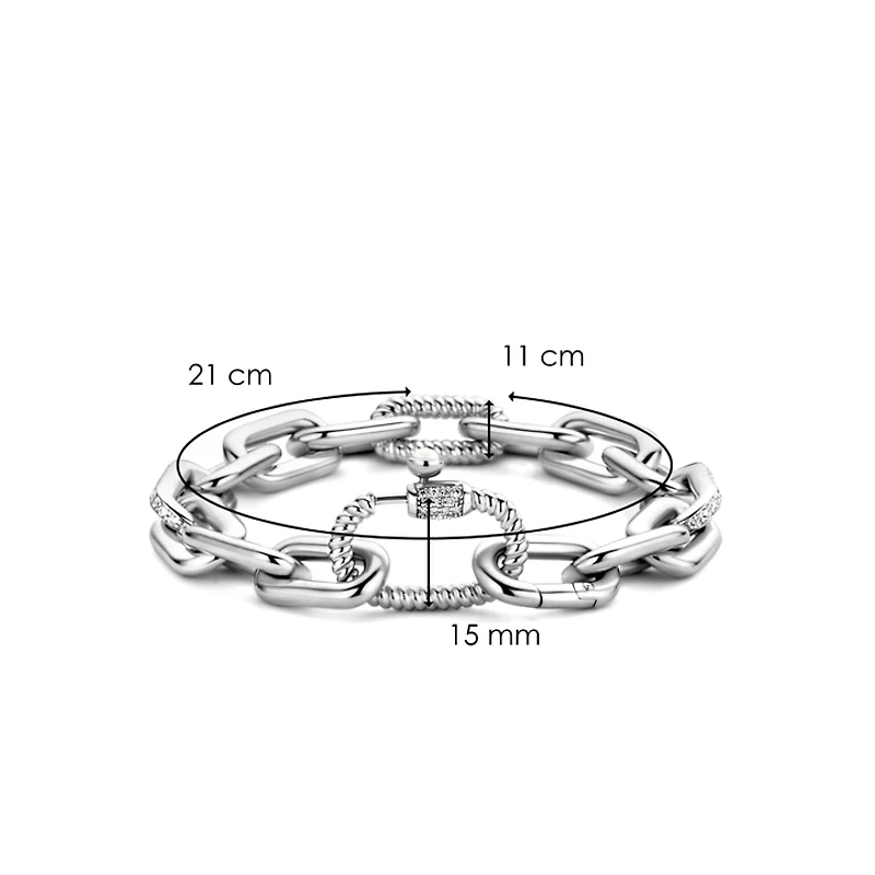 Silver Chunky Links Bracelet