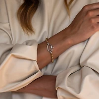 Opulent Rolo Golden Bracelet