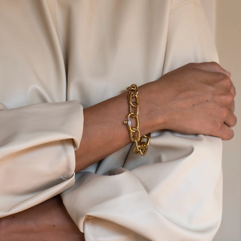 Chunky Golden Link Bracelet