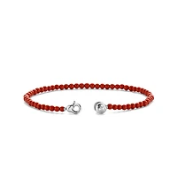 Red Coral Bead Bracelet