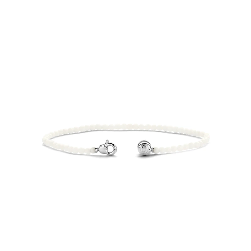 White Bead Bracelet