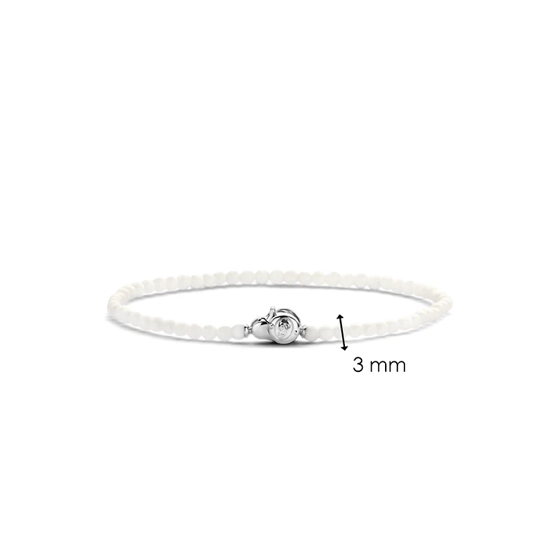 White Bead Bracelet