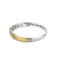 Wave Golden Bangle Bracelet