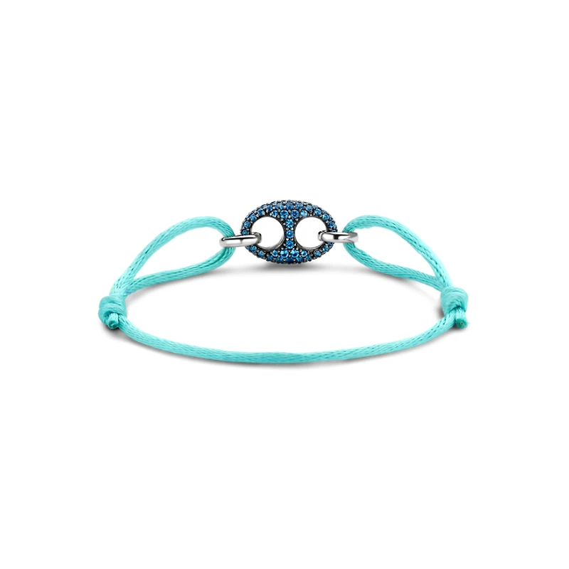 Puffed Mariner G-Ucci Blue Pave Turquoise Bracelet