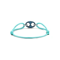 Puffed Mariner G-Ucci Blue Pave Turquoise Bracelet