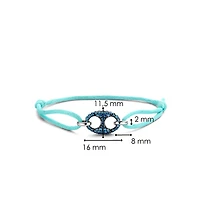 Puffed Mariner G-Ucci Blue Pave Turquoise Bracelet