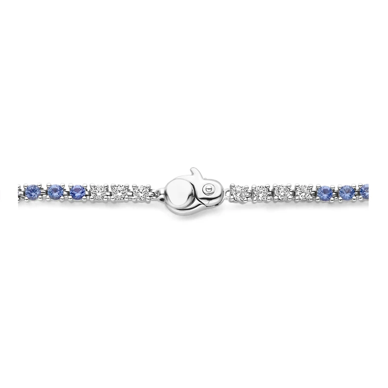Blue and Clear Tennis Bracelet