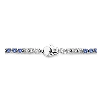 Blue and Clear Tennis Bracelet