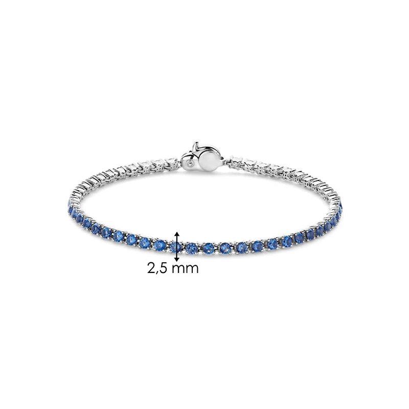 Blue and Clear Tennis Bracelet