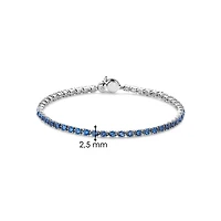 Blue and Clear Tennis Bracelet