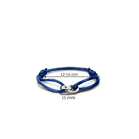 You and Me Linked Dark Blue Cord Bracelet
