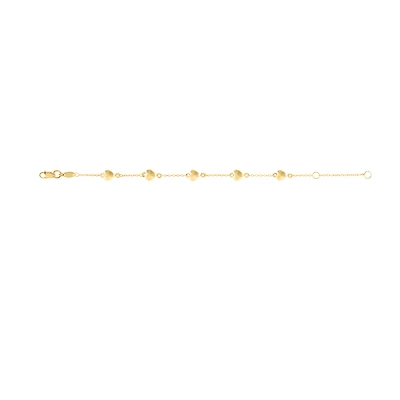 Gold Hearts Kids Bracelet
